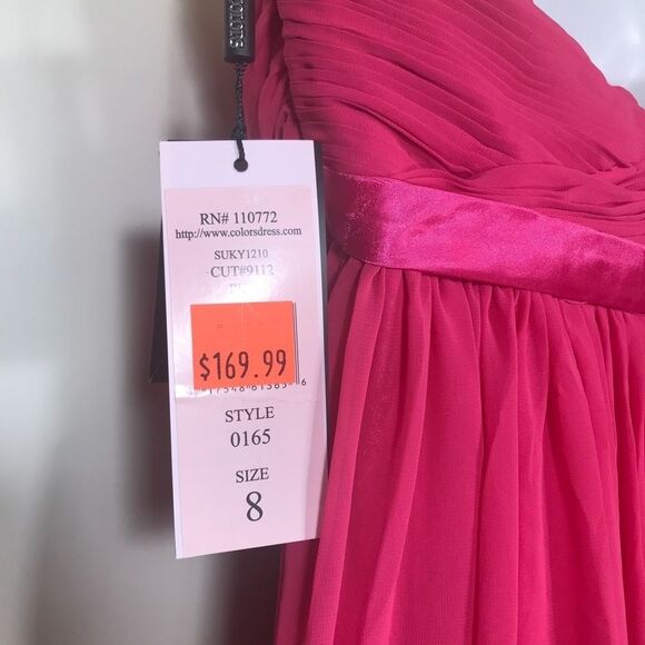 Colors Prom Dresses Cocktail Party Gown Homecoming Strapless Dress Size 8 - Picture 10 of 10